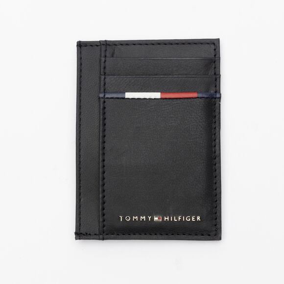 Tommy Hilfiger Men Rfid Extra Capacity Getaway Card Case Navy - Picture 1 of 4
